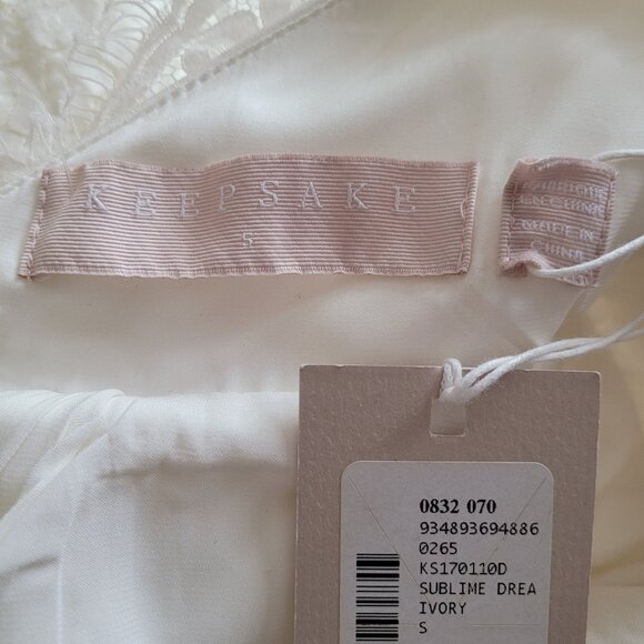 Keepsake The Label Sublime Drean Lace Halter Dress SZ S Ivory - Picture 12 of 14